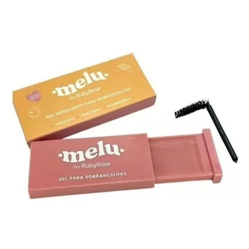3x Gel Modelador Para Sobrancelhas Incolor Com Escovinha Mel