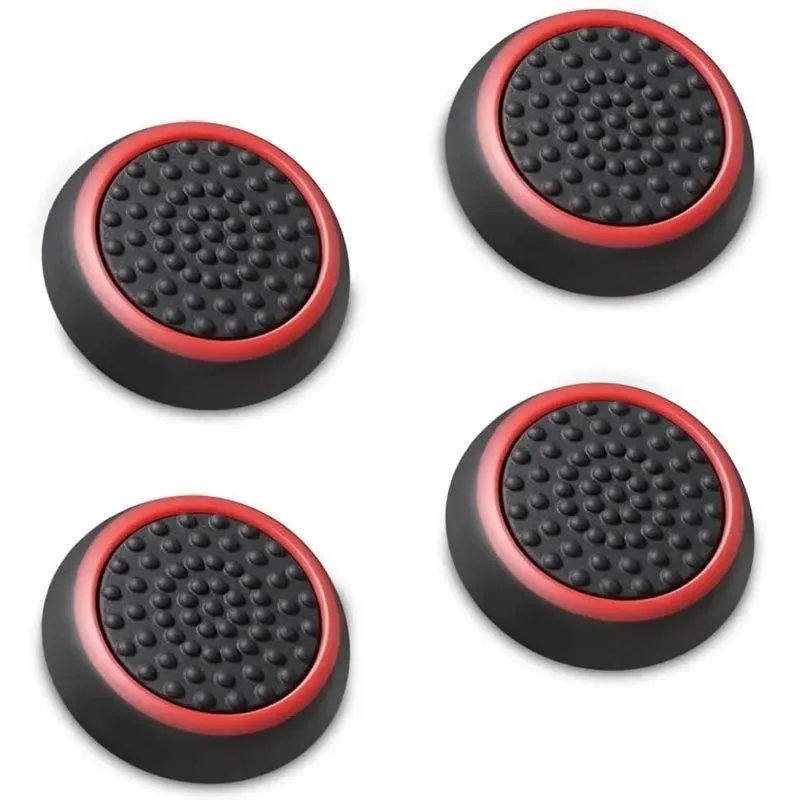 4x Grip Analógico Texturizado Ps4 Ps5 Xbox One - Vermelho