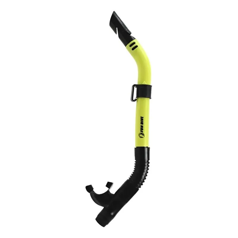 Snorkel Respirador Válvula E Quebra Onda - Mergu Preto/amare