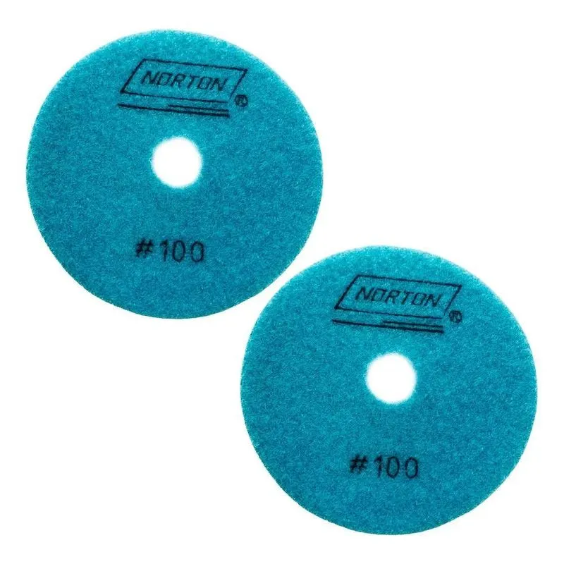 2x Kit 2 Lixas Brilho Dágua Norton Grão 100
