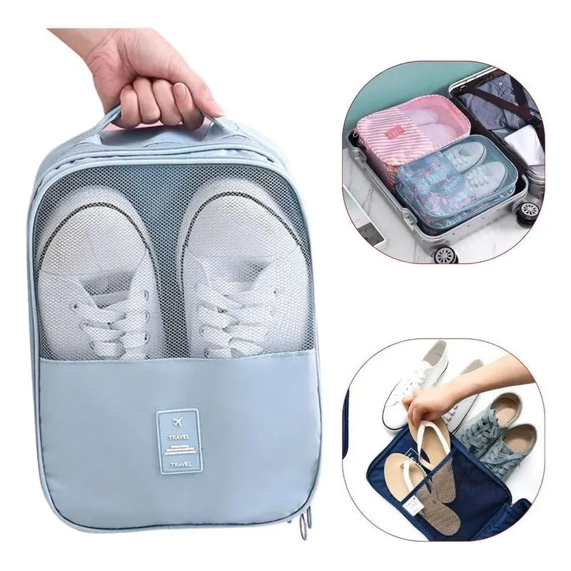 Bolsa Impermeável Para Sapatos: Viagem, Academia, Orga - Preto