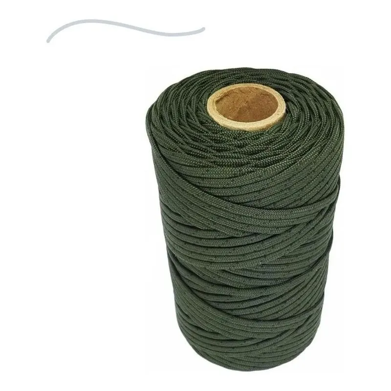 3x Corda Velame 4,0mm Militar Rolo Com 100 Metros Gkl