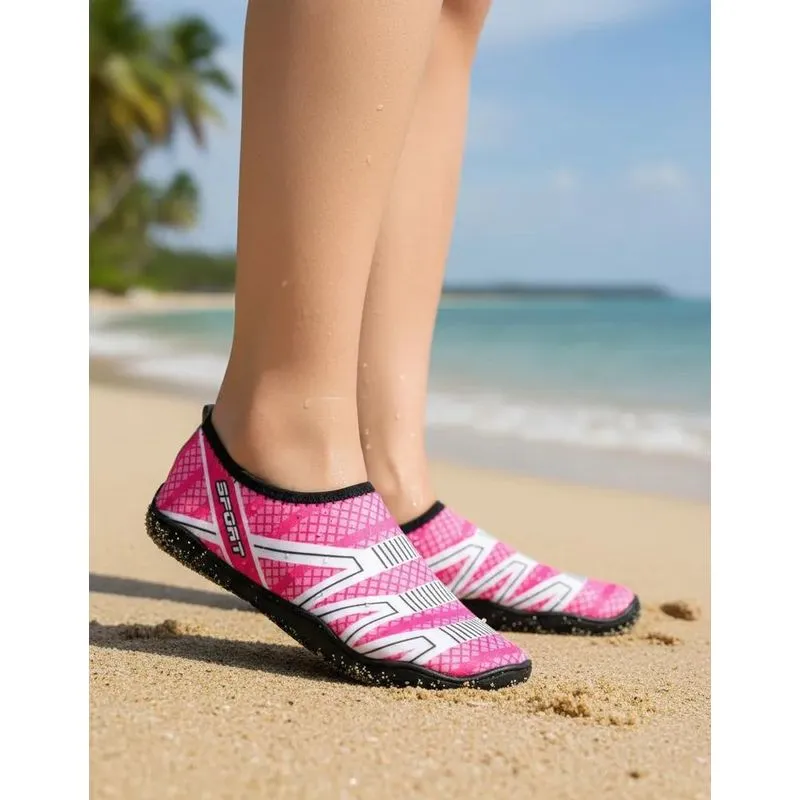 Sapatilha Aquática Proteção Pés: Praia, Vôlei, - Rosa 43/44