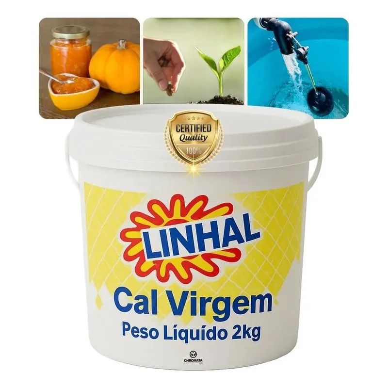 Cal Virgem Agrícola Culinário Linhal 2kg Não É 1kg