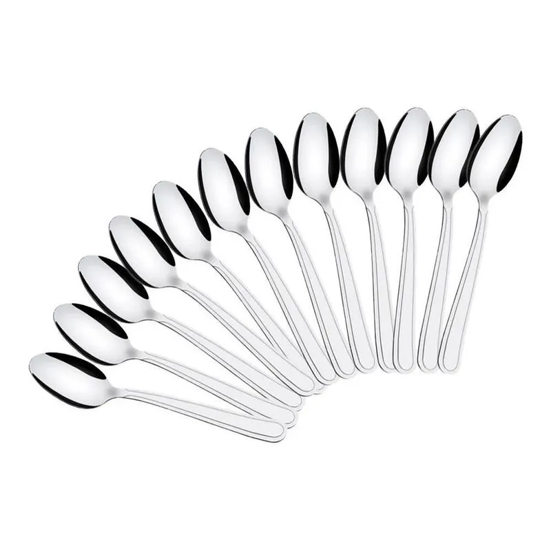 2x Kit 12 Colher Para Café Colherzinha Inox Tramontina Luxo