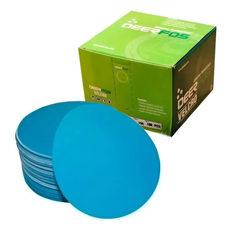 10 Discos Lixa Orbital 125mm Velcrados - Alto Rendimen - 220