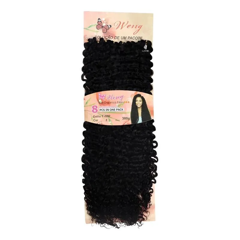 Cabelo Weng Organico Para Alongamento Em Crochet -cor Castan