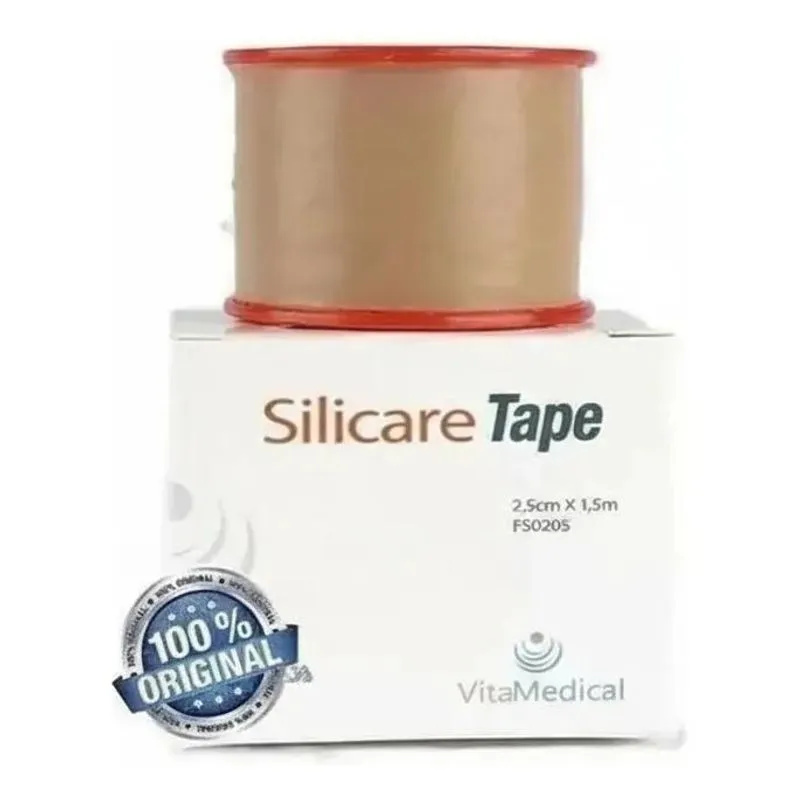 Fita De Silicone Adesiva Indolor Cicatriz Rolo 2,5 X 1,5 Mts