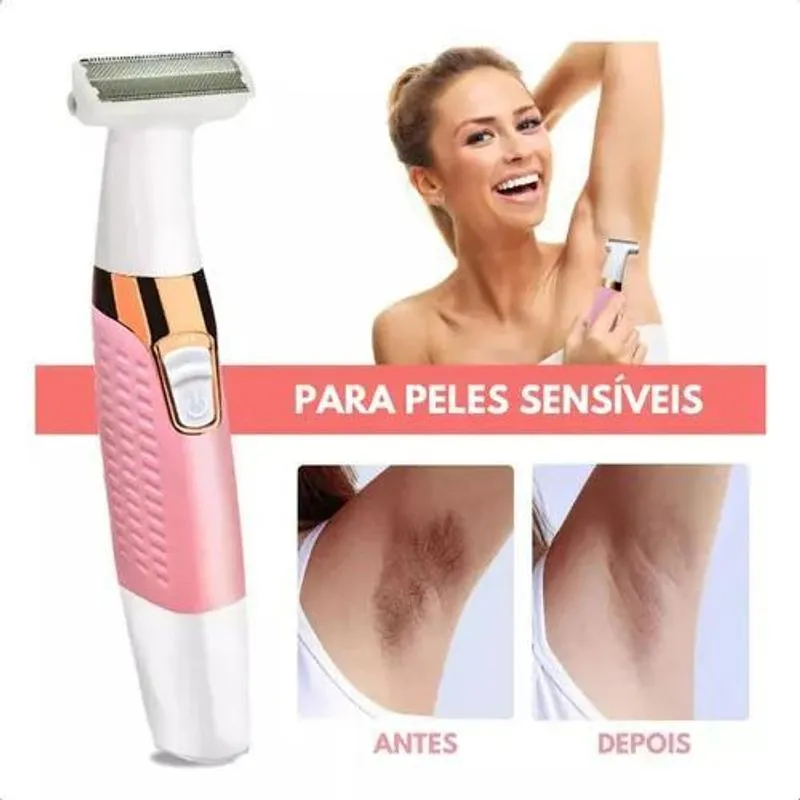 2x Depilador Eletrico Feminino Aparador De Pelos Intimos Kem