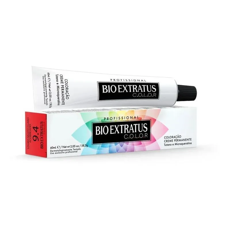 10x Tintura Bio Extratus Coloração 9.4 Louro Muito Claro Ac