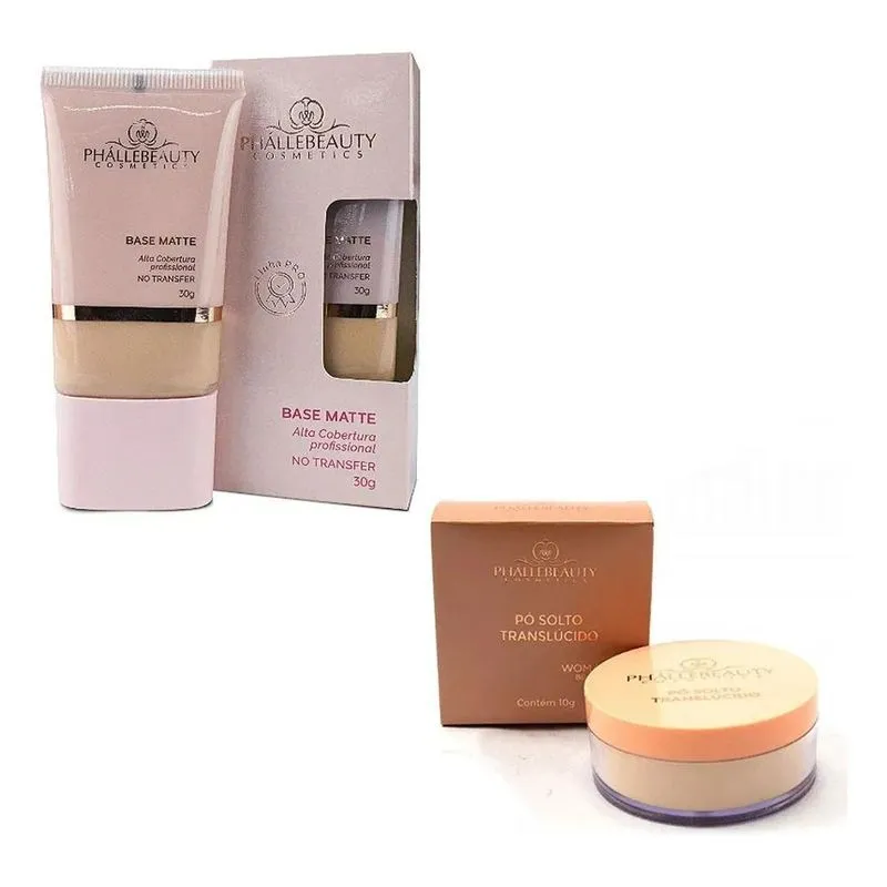 Base Alta Cobertura Matte Phallebeauty Pele Perfei - Cor 4
