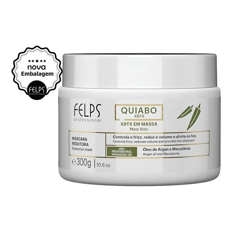 Xbtx De Okra Em Massa Óleo De Argan E Macadâmia 300g Felps