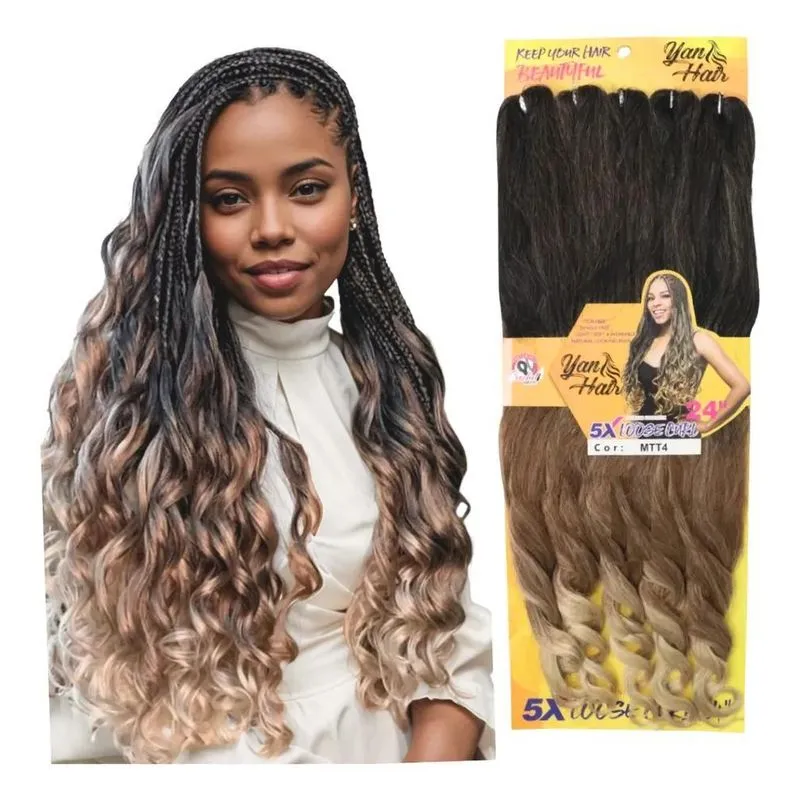 Boho Curl Cabelo Jumbo 400g 65cm: - Mtt4-cast-loiro Esfumado