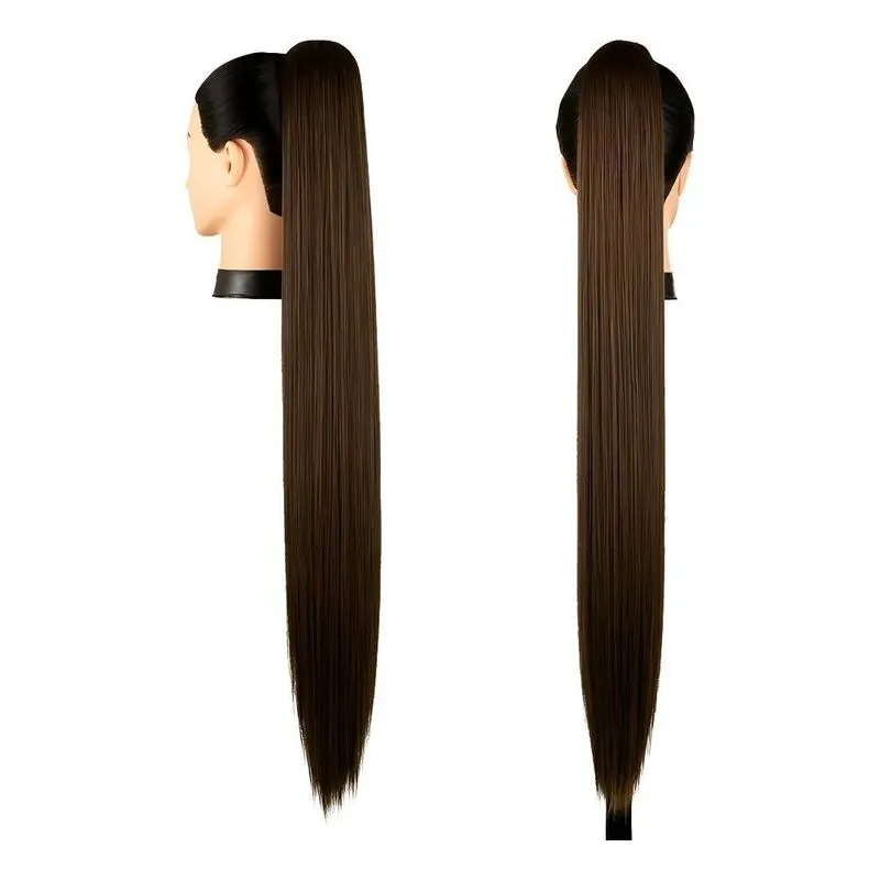 Rabo De Cavalo Orgânico 75cm: Liso, Natural &amp; Fácil Apl - 8