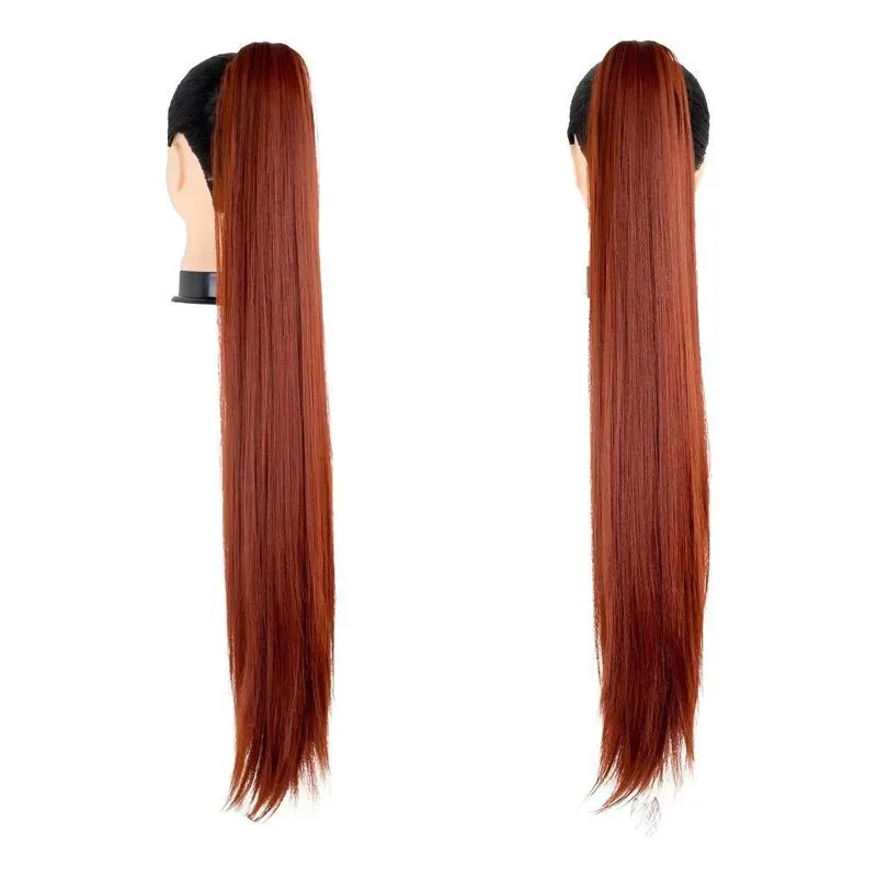 Rabo De Cavalo Orgânico 75cm: Liso, Natural &amp; Fác - 350 Liso