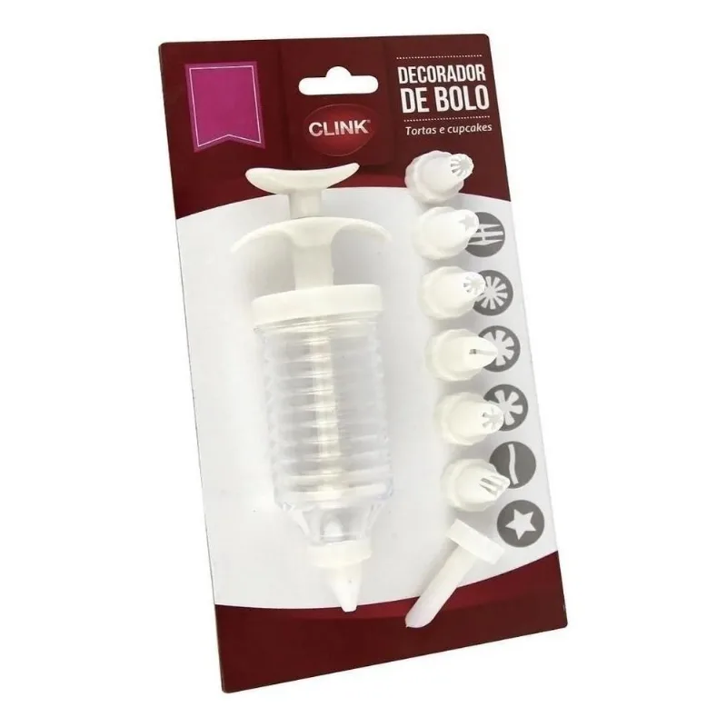 2x Kit Bicos E Bisnaga Para Decorar Bolo Plástico