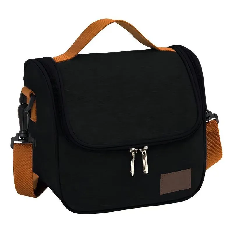 2x Bolsa Térmica Com Alça De Ombro Lancheira Marmita Trabalh