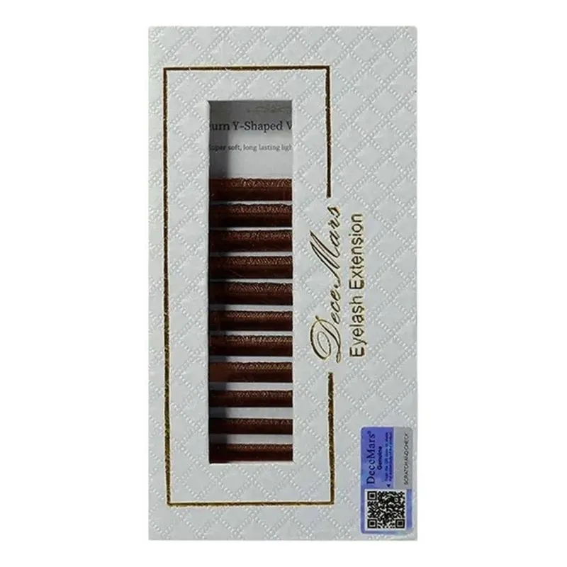 Cílios Y Marrom Decemars: Volume Brasileir - 0.07 / D / 10mm