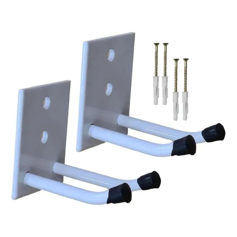 5x 2 Porta Vassoura Rodo De Parede Gancho Organizador 7cm