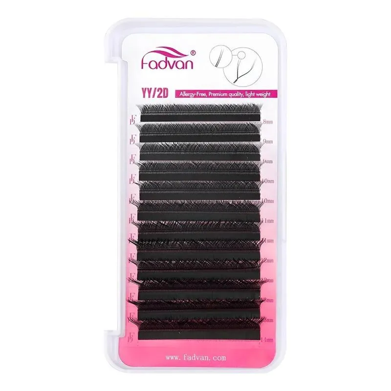 Cílios Y Volume Brasileiro Fadvan Pbt Fibr - 0,07 / D / 14mm
