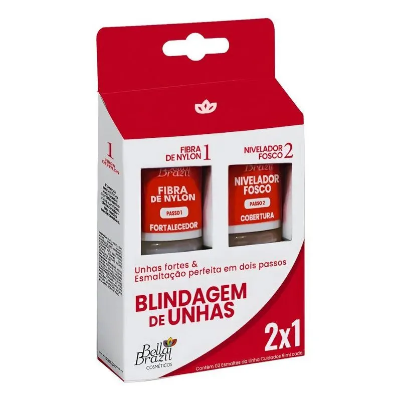 Kit Blindagem De Unhas Fibra De Nylon + Base Niveladora Neut