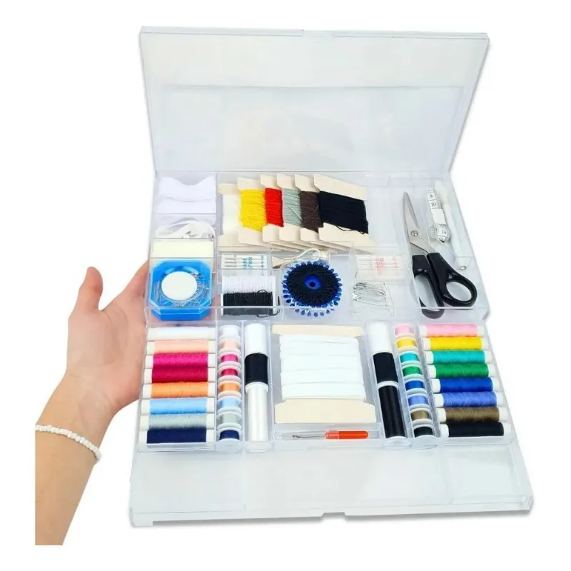 10x Kit De Costura Completo - Estojo Com 167 Peças