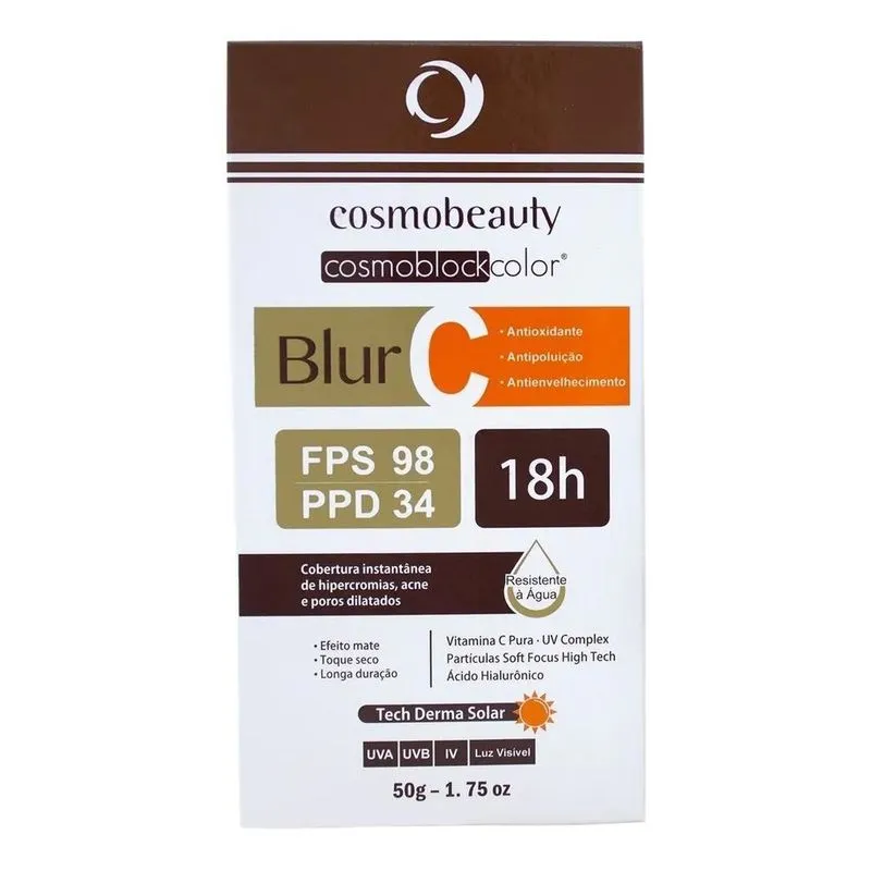 5x Blur Protetor Solar Fps98 Todas As Cores Cosmobeauty