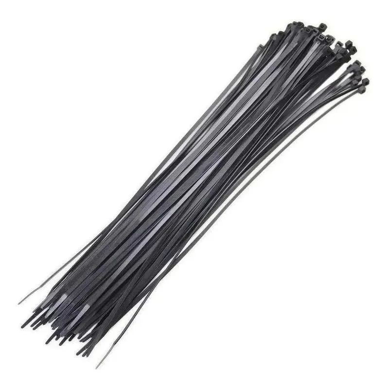 5x Kit 100 Abracadeiras Nylon 5mm X 400mm Preta