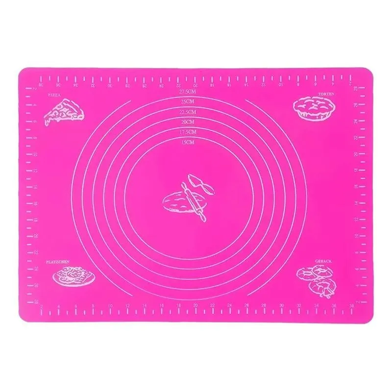 5x Tapete Culinário De Silicone Antiaderente Para Abrir Mass