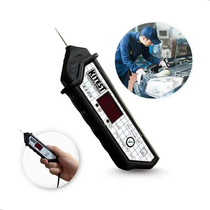 2x Caneta De Polaridade E Teste Automotiva Com Led Kitest