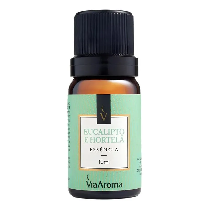 Essência Via Aroma 10ml: Bem-Estar E A - Eucalipto E Hortelã
