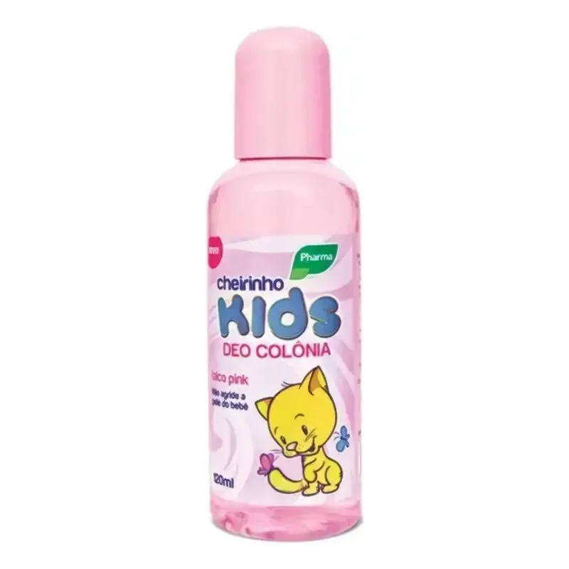 Perfume Colonia Kids Infantil Pharma Talco Pink 120ml