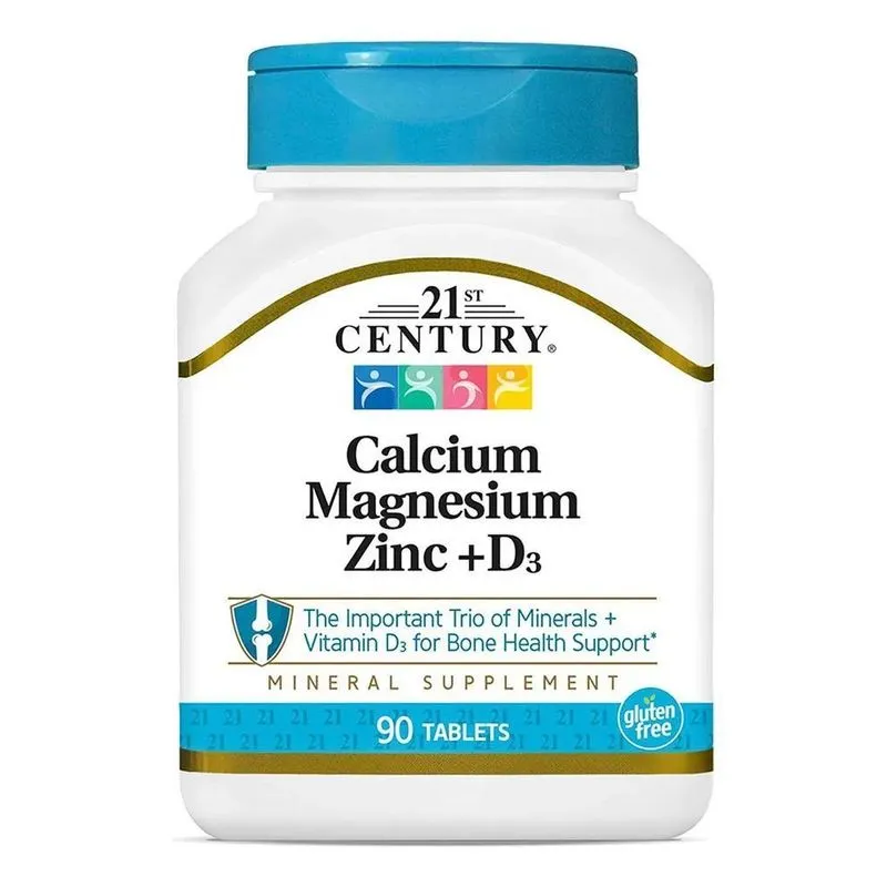 10x Cálcio Magnésio Zinco + D3, 90tbt Importado Century