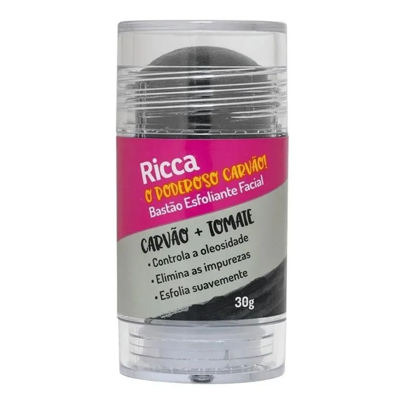 Bastao Esfoliante Facial Ricca Belliz O Poderoso Carvao 30g