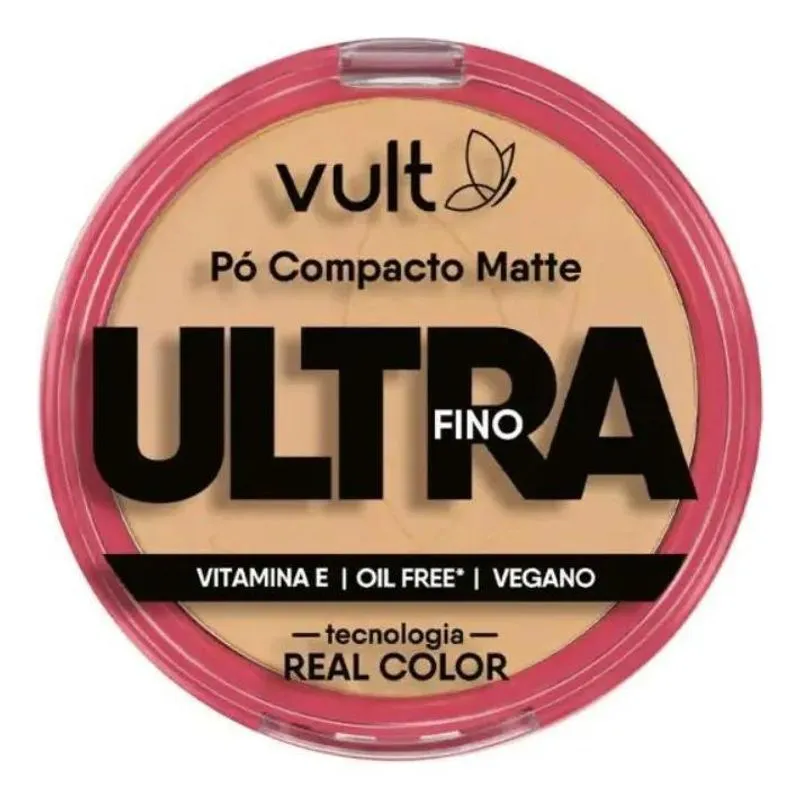 Pó Compacto Matte Ultrafino Vult: Pele Aveludada - V430 Médio