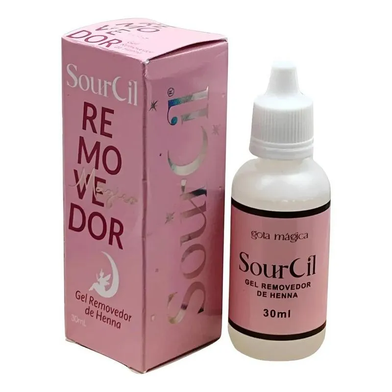 Removedor Gel Sourcil: Clareia E Limpa Henna Sob
