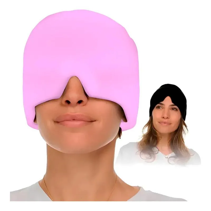 Alivie Dor De Cabeça E Enxaqueca: Touca Gel Terapia G - Rosa