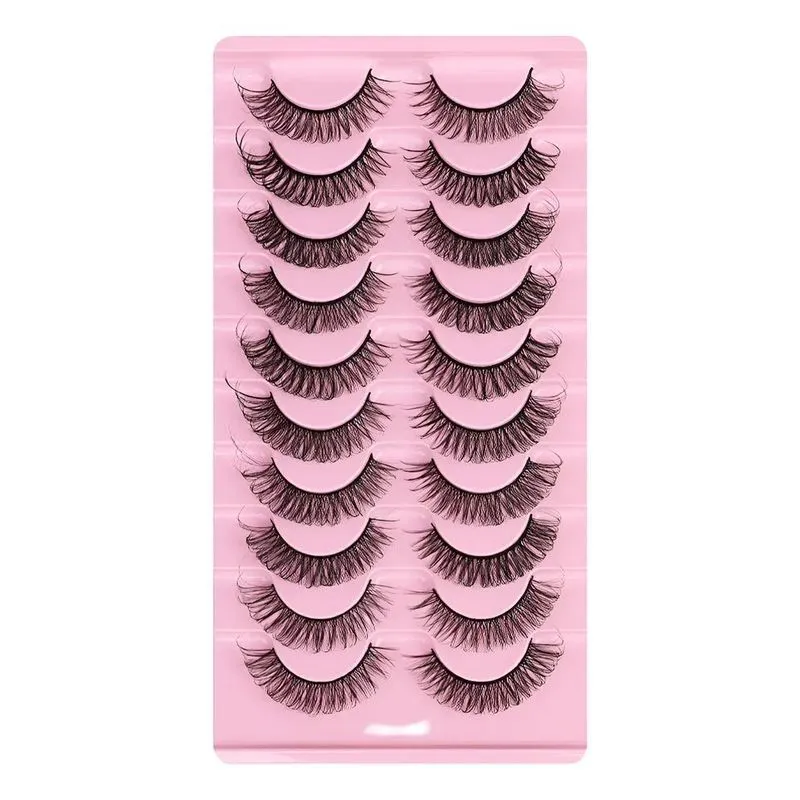 Cílios Mink Volume Russo D: 10 Pares, Olhar Dramát - Dh06-05
