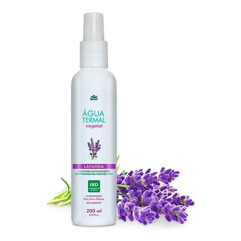 Água Termal De Lavanda Relaxante 200ml Wnf Rosto, Pele E Cab