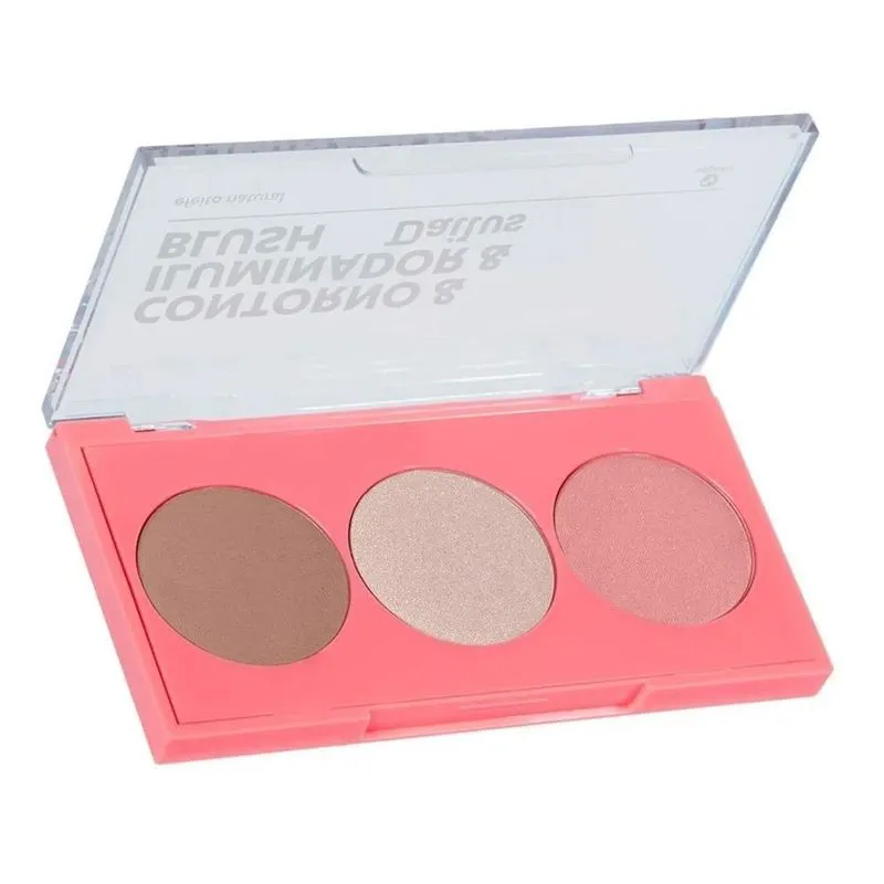 Paleta Pele De Milhões 1 Dailus - Contorno Iluminador Blush