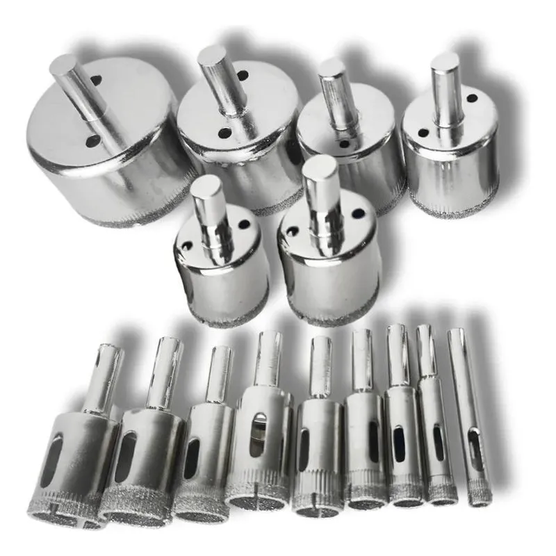 Serras Copo Diamantadas Vidro Ceramica 6-50mm 15 Peças Forte