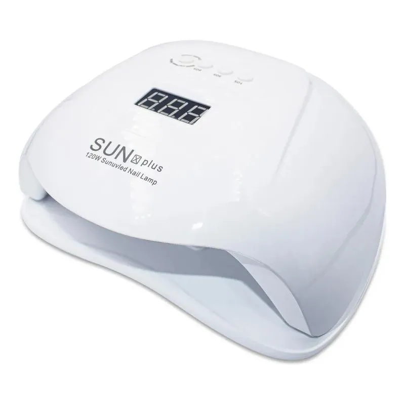 Cabine Led Uv Estufa Sun Plus Unhas Gel 36 Leds 120w Cor Bra