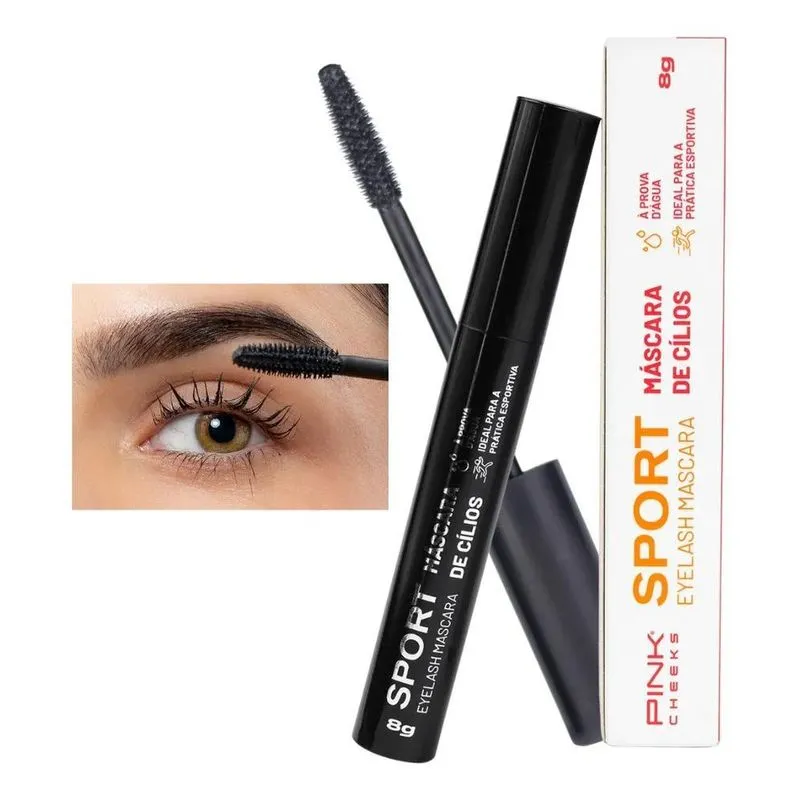 3x Máscara De Cílios Sport Eyelash Pink Cheeks 8g Super Rime