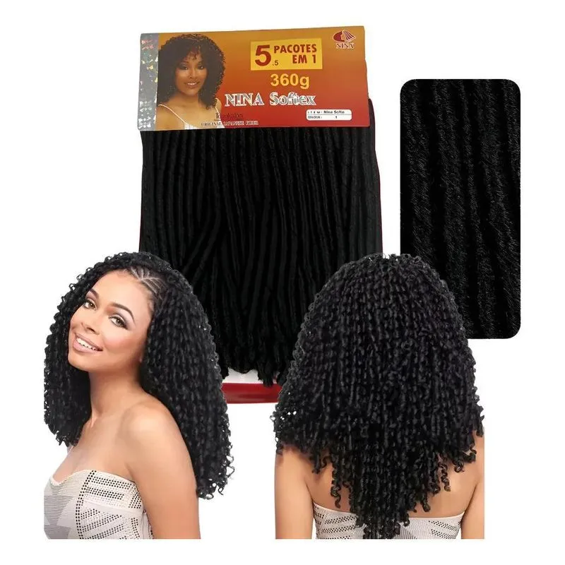 Cabelo Nina Softex Pacotão 360 Gr Crochet Braid
