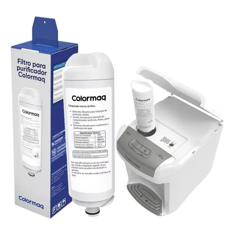 Filtro Refil Para Purificador Colormaq Eletrônico Branco