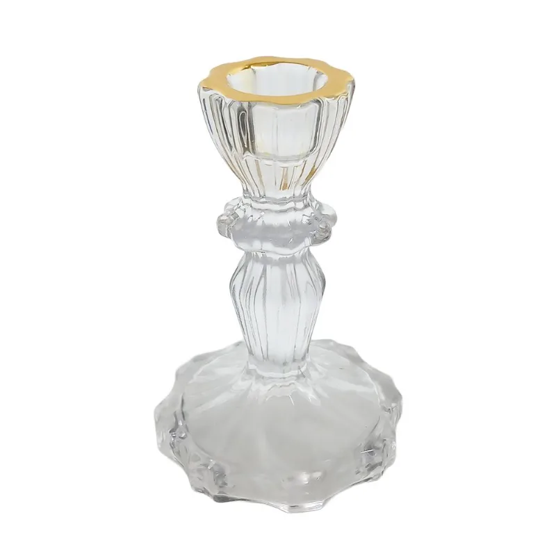 Castiçal Decorativo Leila 11cm em Vidro Linx Comercio