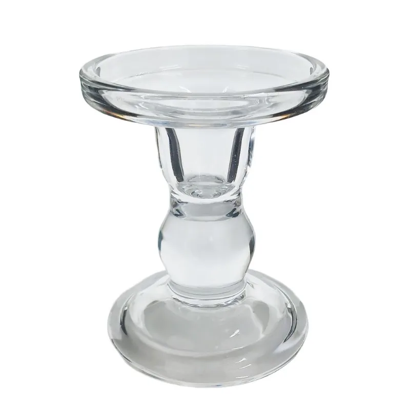 Castiçal Decorativo Thais 11cm em Vidro Linx Comercio