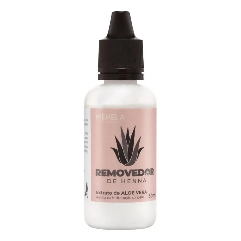 5x Removedor De Henna Para Sobrancelhas Menela 30ml
