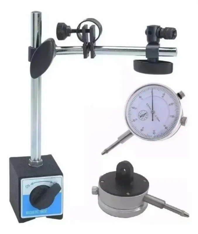 10x Base Magnética 60k Articulada C Suporte + Relógio Compa