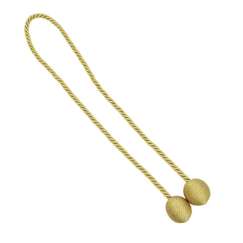 Prendedor P/ Cortina 1 Peças 50cm em Poliéster Linx Comercial-Dourado